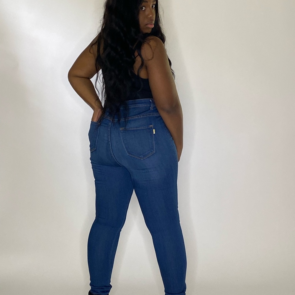 High waist Plus skinny jeans